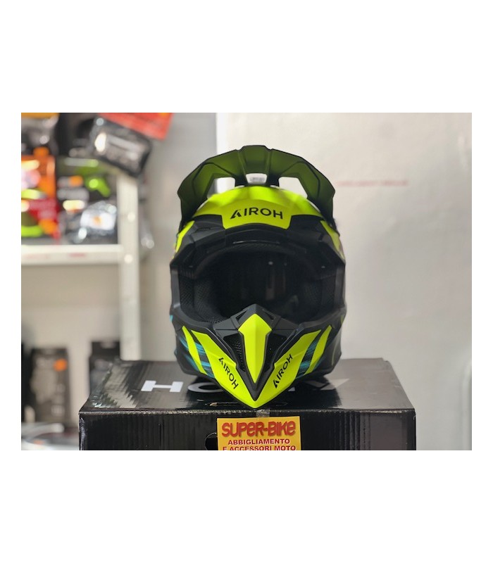 Airoh Wraaap Cyber giallo opaco