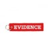 Evidence keychain red