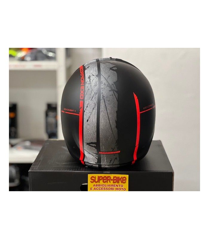Helm Scorpion Exo Combat 2 Lord schwarz matt rot