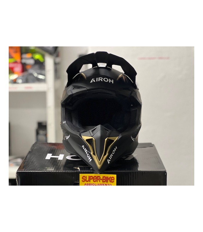 Cross helm Airoh Wraaap Cyborg matt