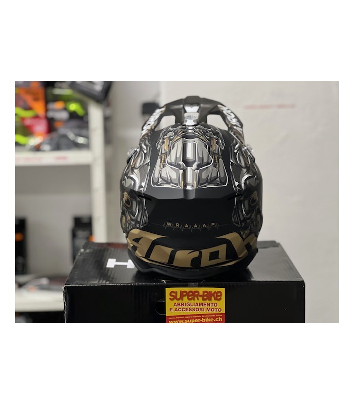 Cross helm Airoh Wraaap Cyborg matt