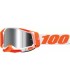 Maschera cross 100% Racecraft 2 Silver Flash mirror