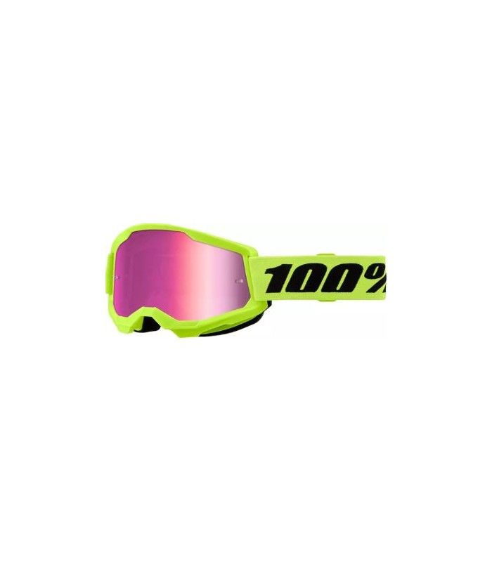 100% Strata 2 gelb pink motocross brillen