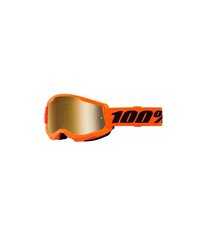 100% Strata 2 orange miroir lunettes motocross