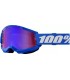100% Strata 2 bleu miroir lunettes motocross