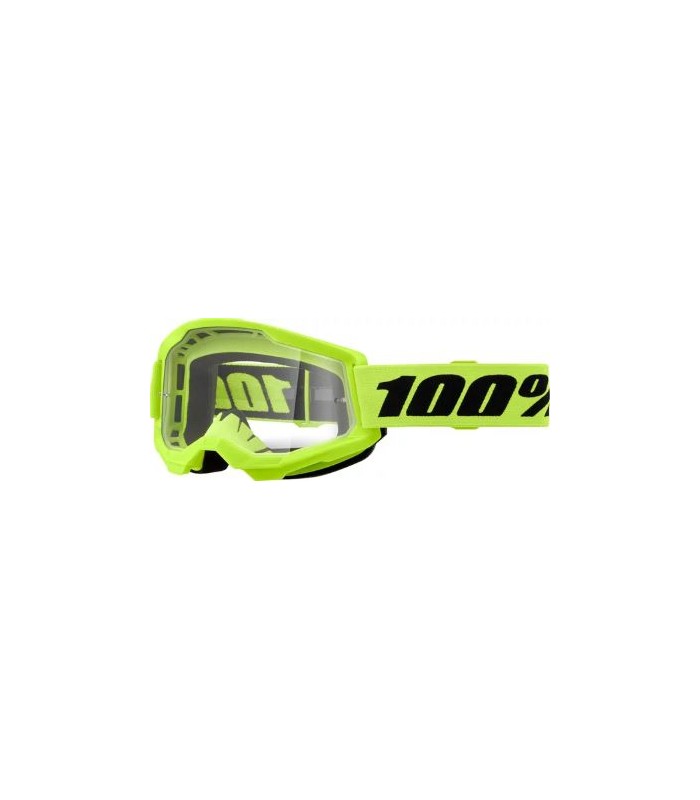 100% Strata 2 yellow motocross goggles