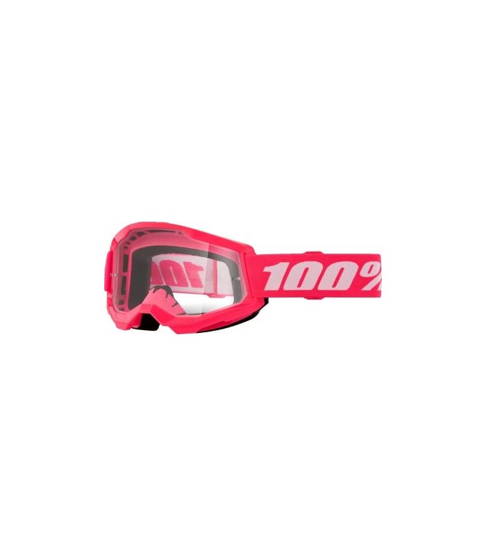 100% Strata 2 rosa maschera motocross