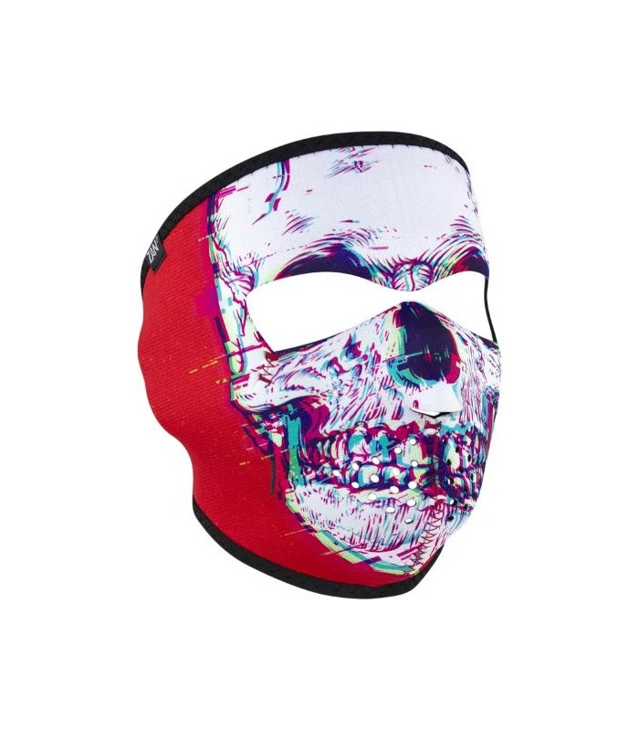 ZAN FULL FACE MASK GLITCH SKULL ONE SIZE