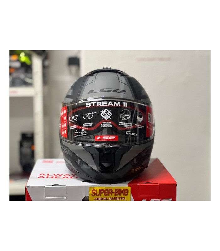 LS2 FF808 Stream 2 Shadow grey helmet