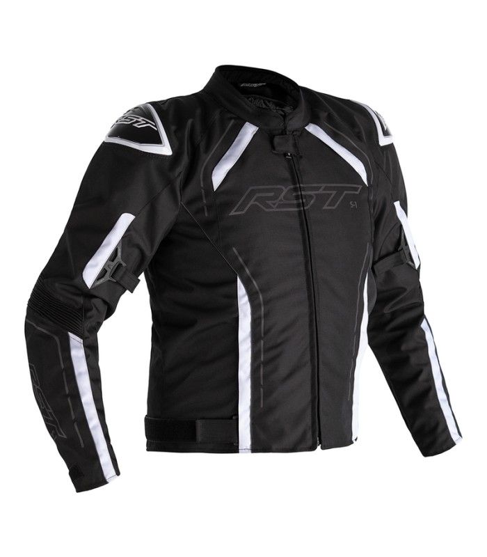 Giacca moto RST S-1 nera bianca