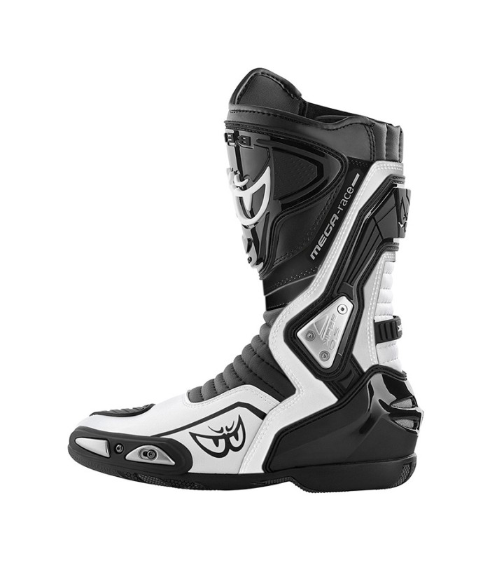 Bottes racing Berik 2.0 Donington noir blanc