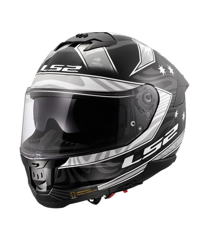 LS2 FF808 Stream 2 Galdam wjite helmet