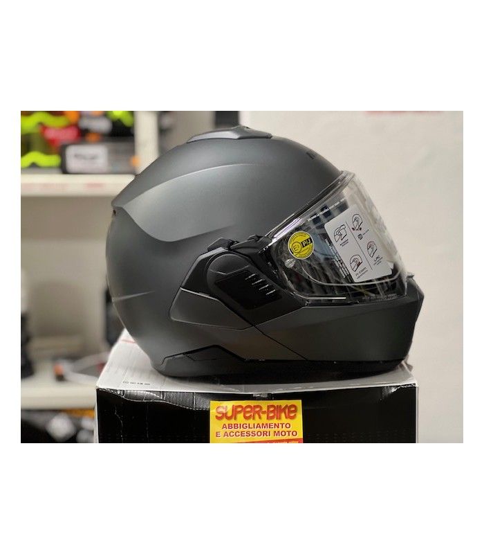 Casco modulare Nolan N120.1 Classic N-Com grigio opaco