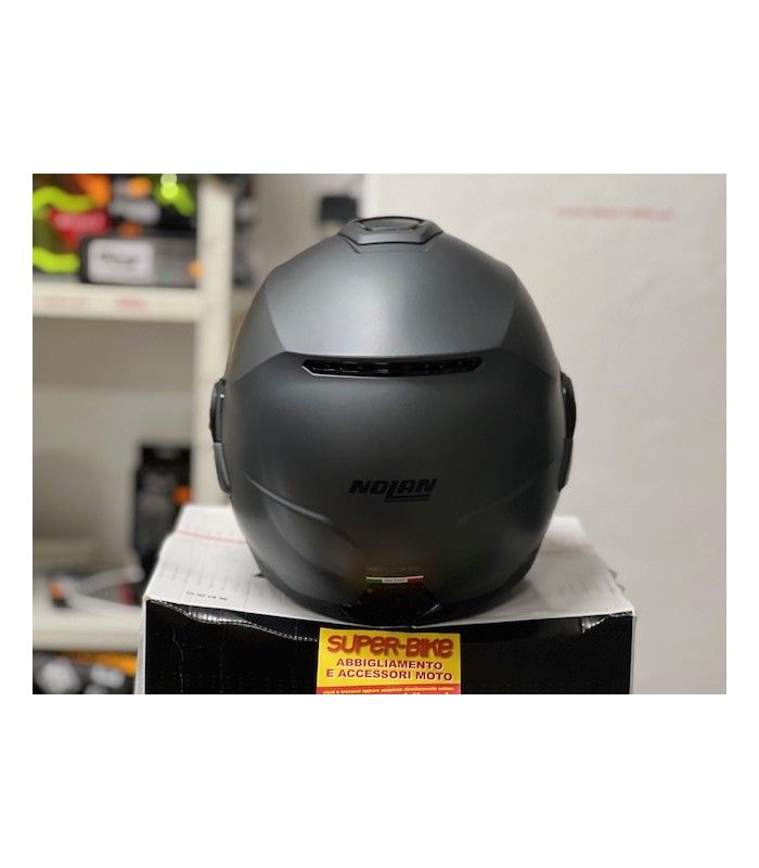 Casco modulare Nolan N120.1 Classic N-Com grigio opaco