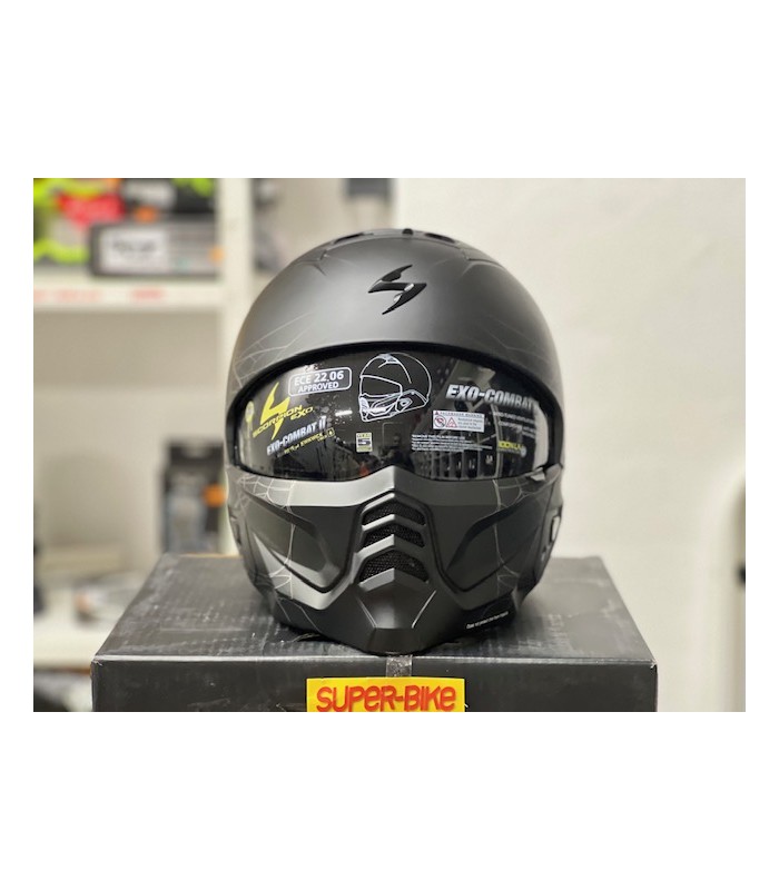 Helm Scorpion Exo Combat 2 Spiderweb schwarz matt