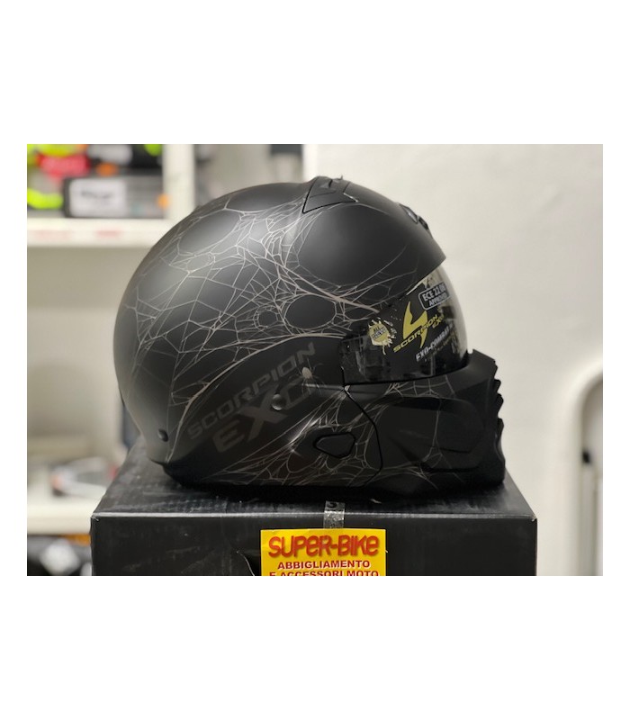 Helm Scorpion Exo Combat 2 Spiderweb schwarz matt