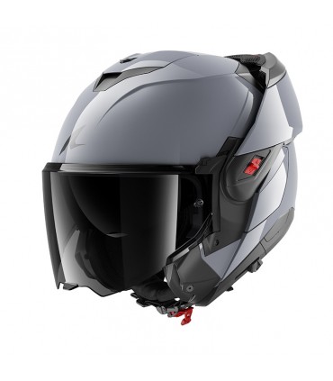 Modular helm Shark Oxo Dark Shadow grau