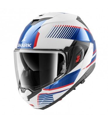 Casque modulaire Shark Oxo Sikter blanc bleu