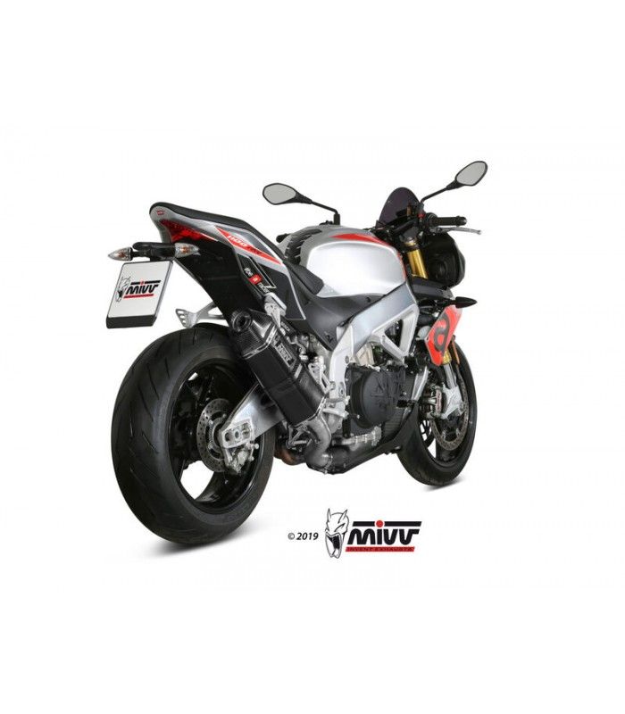 Mivv Speed Edge inox black Aprilia Tuono V4 1100 (2018-20)