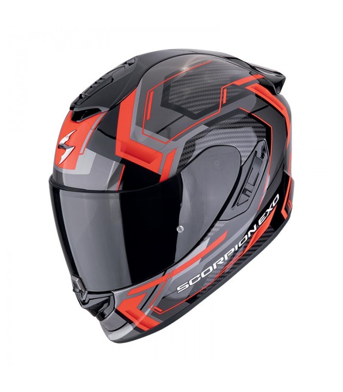 Casque Scorpion Exo 1400 Evo 2 Air Linart rouge