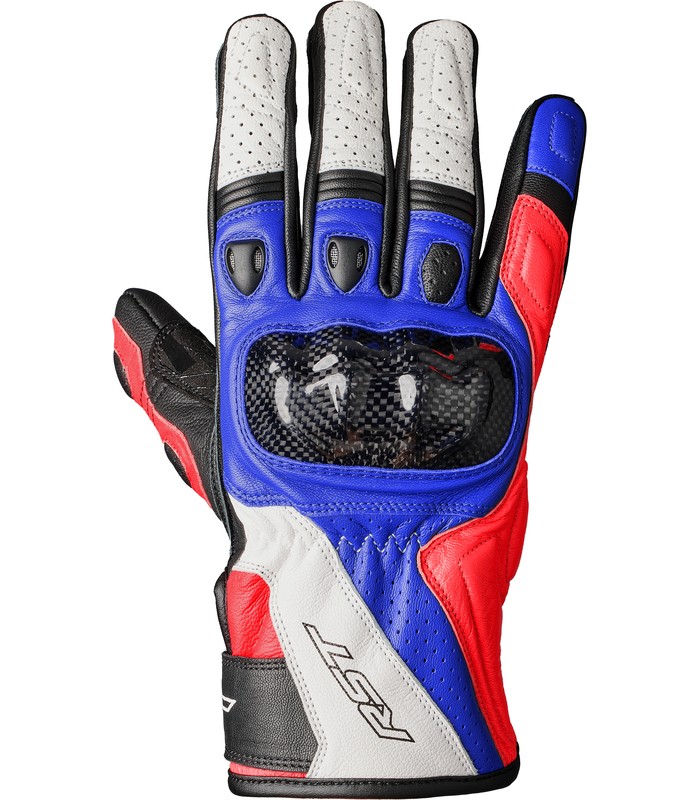 Gants RST Stunt 3 CE bleu rouge