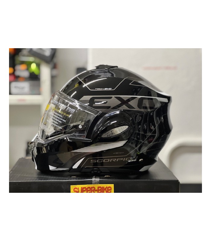 Casque Scorpion Exo Tech Evo Traveller blanc