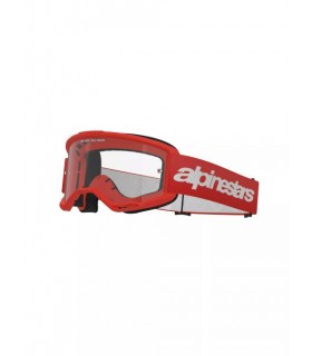 Maschera cross Alpinestars Vision 3 Wordmark rossa