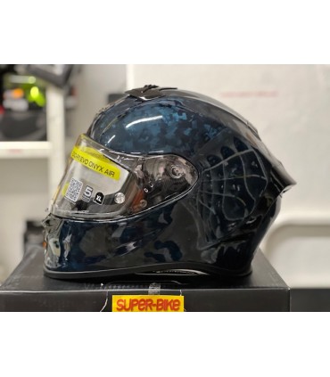 Scorpion Exo R1 Evo Carbon Air Onyx blue helmet