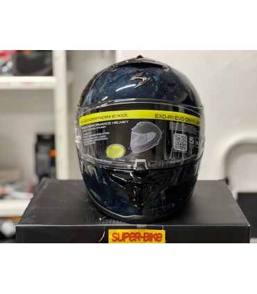 Scorpion Exo R1 Evo Carbon Air Onyx blau