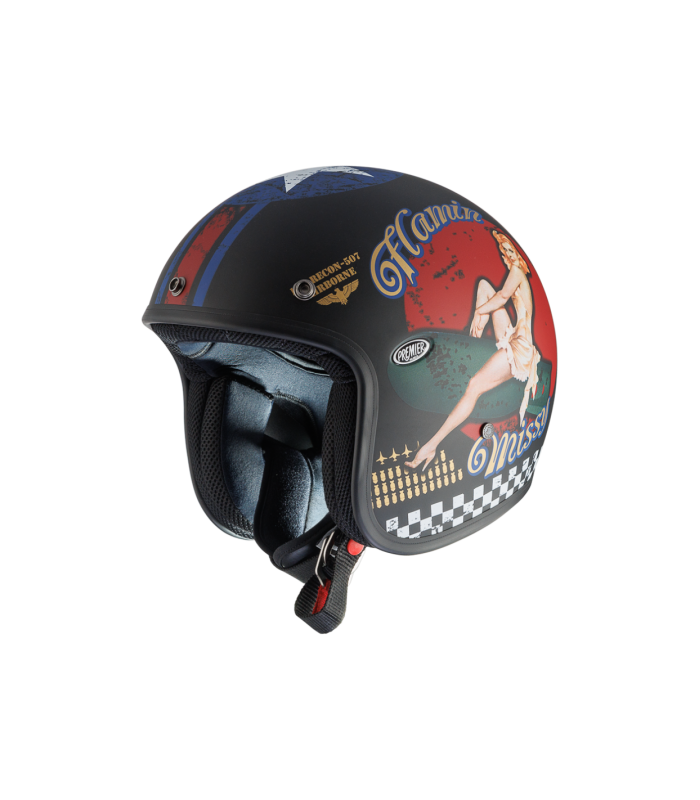 Casco jet Premier Classic Pin Up 9 Bm