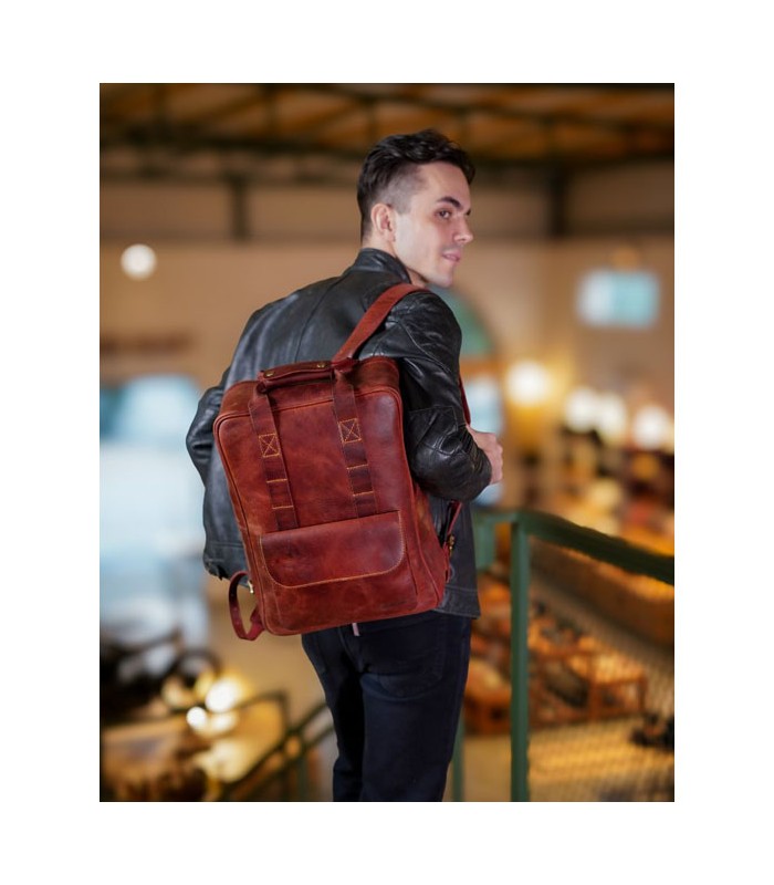 Tripmachine Eastwood backpack cherry red