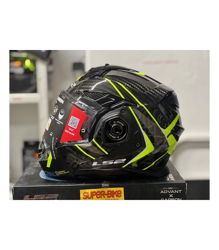 Casque LS2 FF901 Advant X  Future 2 carbon jaune