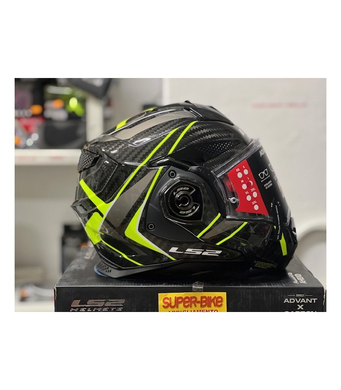Casque LS2 FF901 Advant X  Future 2 carbon jaune