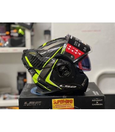 Casco LS2 FF901 Advant X Future 2 carbon giallo