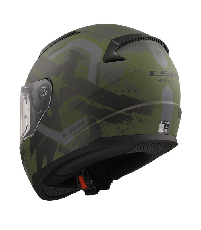 Casque LS2 FF353 Rapid 2 Thunderbirds vert matt