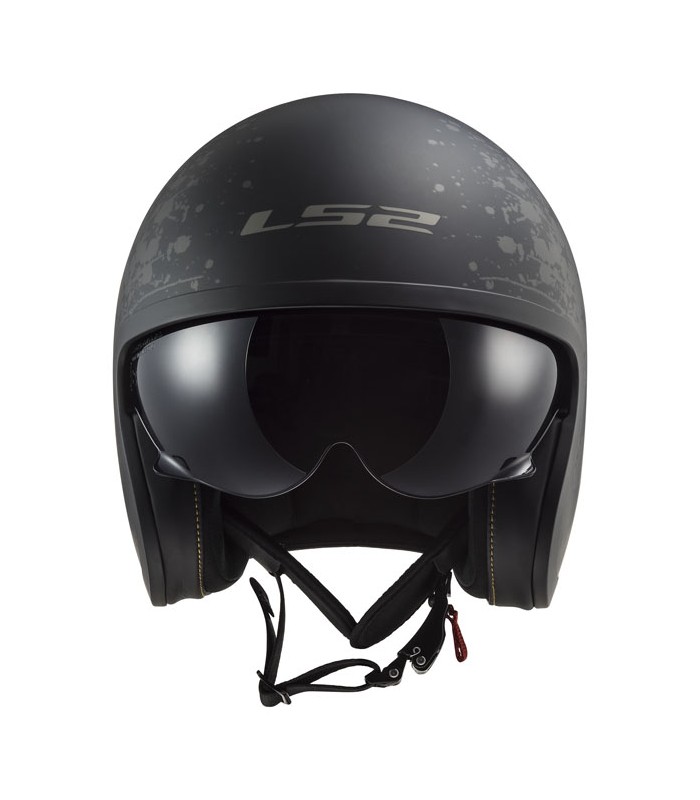 Helm jet LS2 Spitfire 2 Black Flag matt