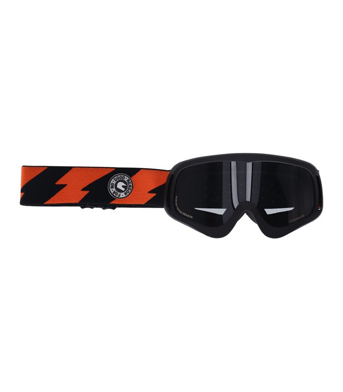ROEG PERUNA ORANGE BOLTS GOGGLE BLACK AND ORANGE/BLACK STRAP