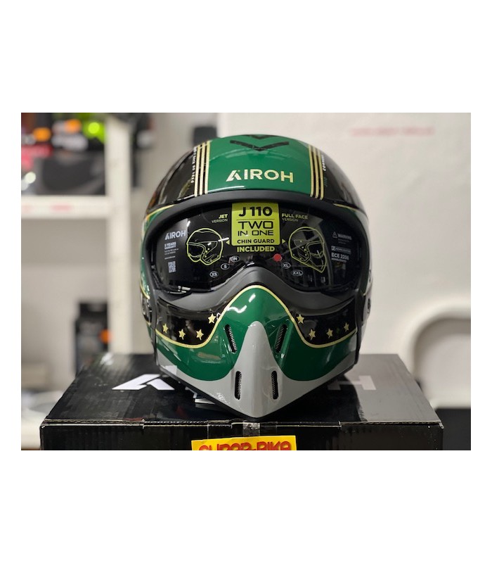 Casque Airoh J110 Command Mint vert