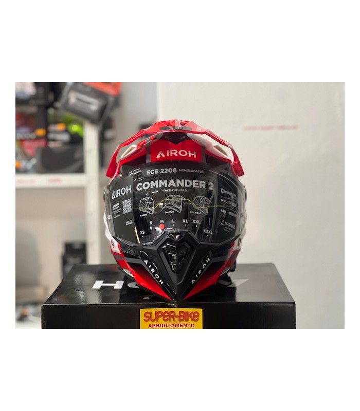 Casque Airoh Commander 2 Mavick rouge
