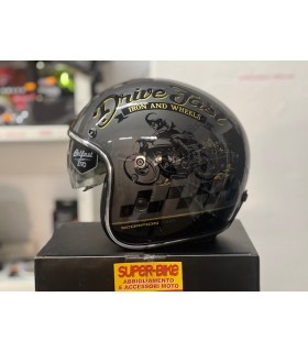Casco jet Scorpion Belfast Evo Drive Fast nero