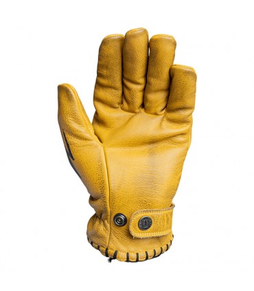 John Doe Coyote leather gloves black yellow