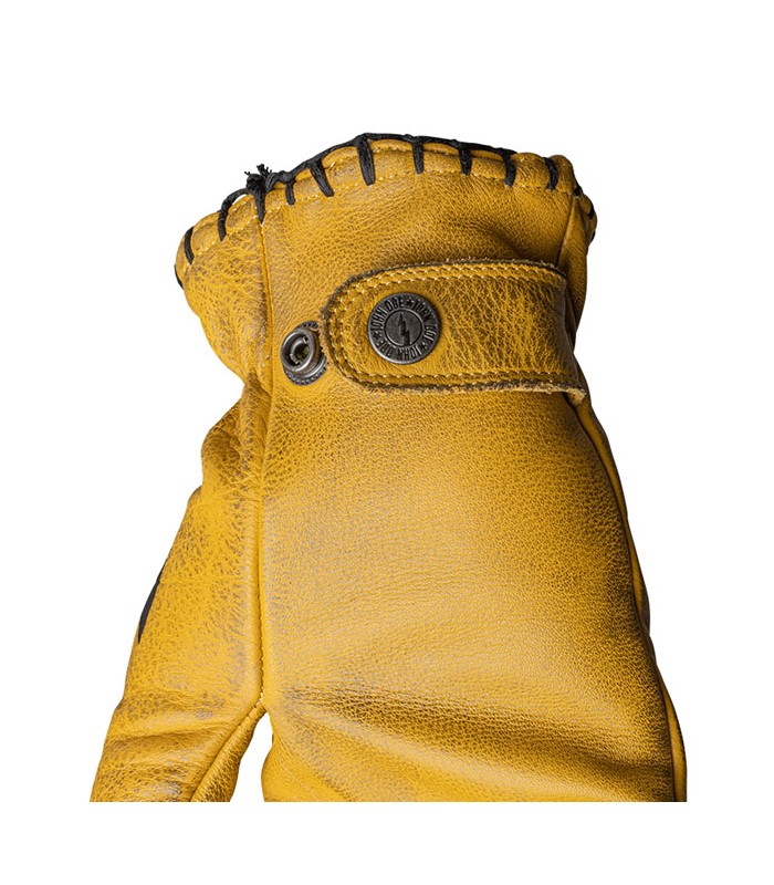 Guanti in pelle John Doe Coyote nero giallo