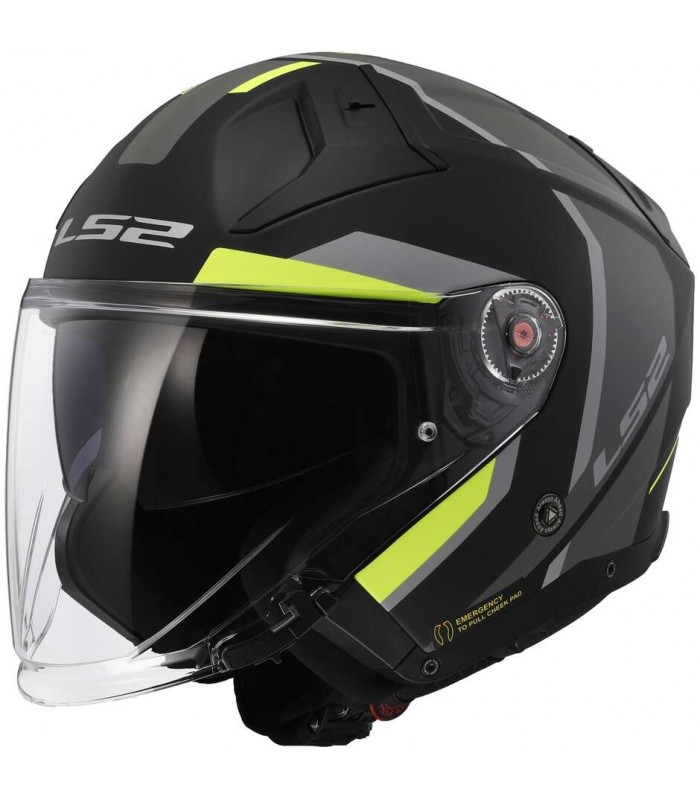 Casco jet LS2 OF603 Infinity 2 Focus opaco