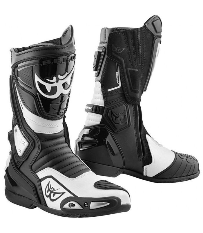 Bottes racing Berik 2.0 Donington blanc noir