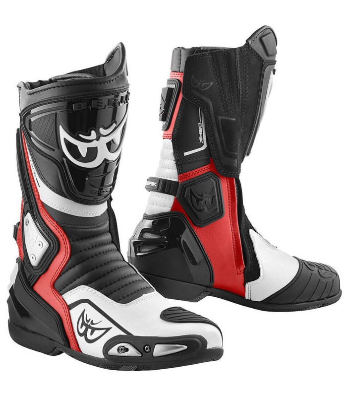 Stivali racing Berik 2.0 Donington bianco rosso