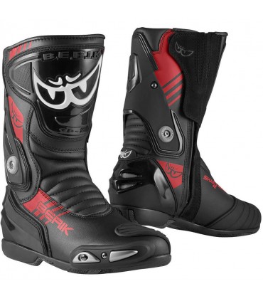Berik Chaft 3.0 black red racing boots