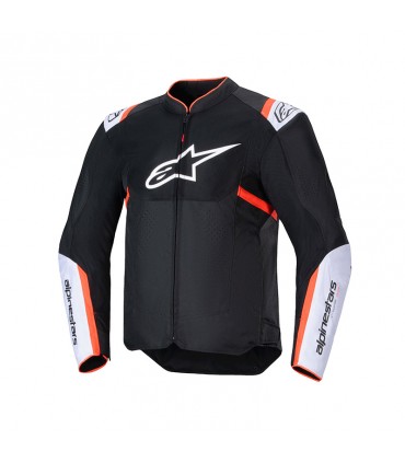 Sommer jacke Alpinestars Viper Air V4 schwarz weiss rot