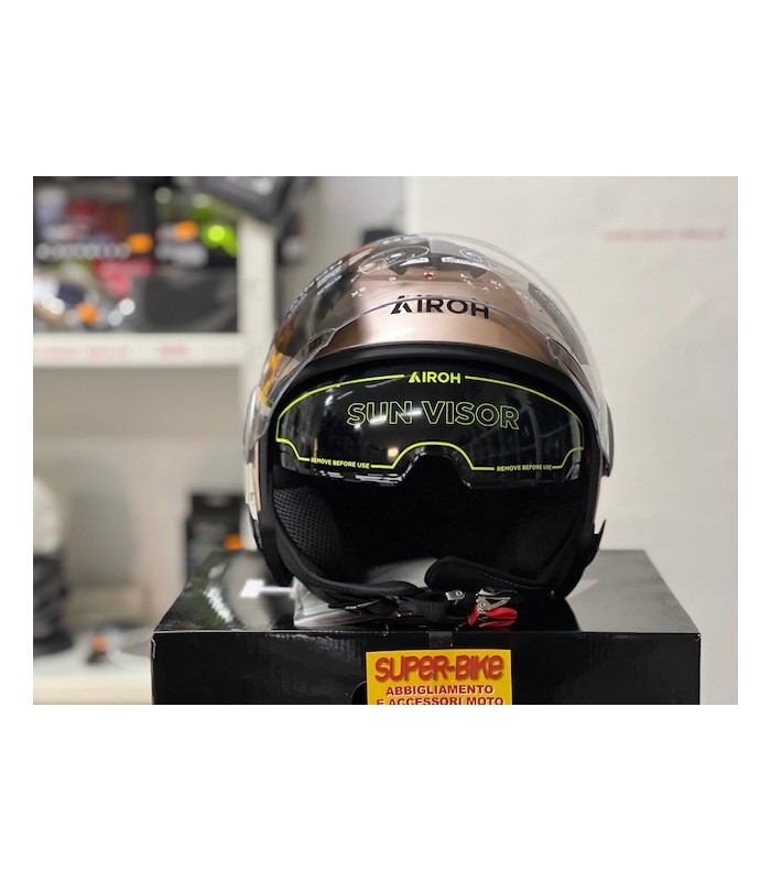 Casco jet Airoh Helyos rosa