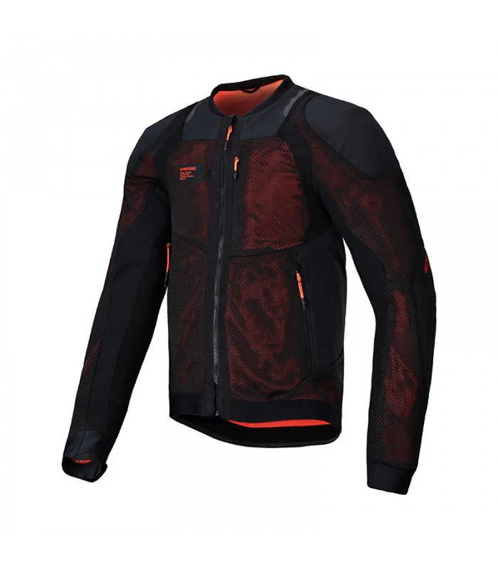 Alpinestars Troop Air Pro black red summer jacket