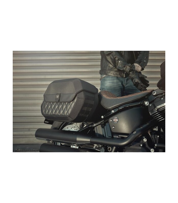 Sw-Motech Legend Gear side bag system LH2/LH1. 25,5/19,5 l. Softail StrBob (17-), Standard (20-)